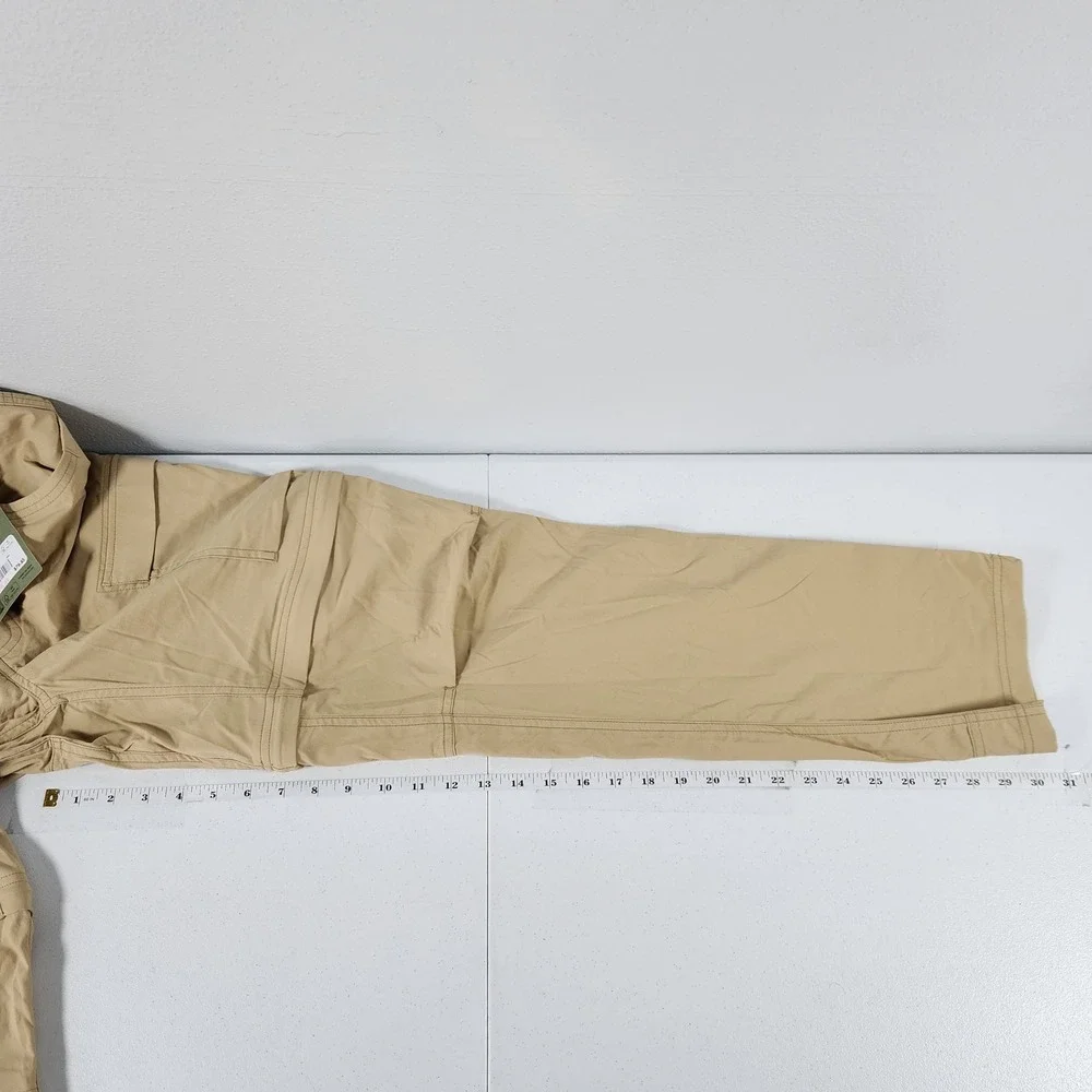 NWT REI Co-op Sahara Convertible Pants Womens 8 Khaki Beige Zip Off Hiking Cargo - Picture 4 of 11